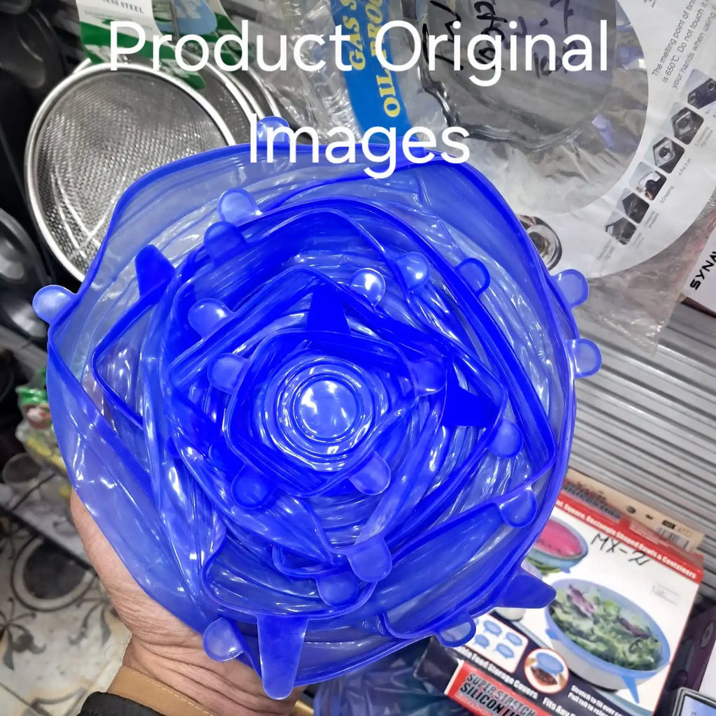 Silicone Stretch Lids | Pack of 6 | Reuseable | Washable