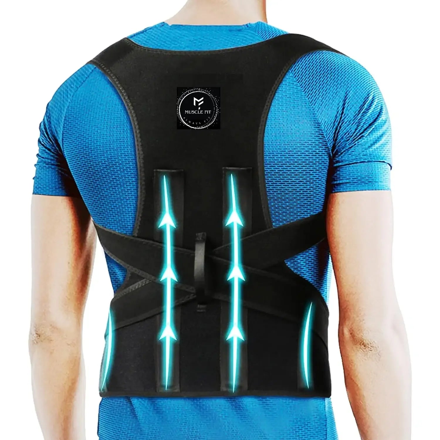 Adjustable Back Posture Corrector for Men & Women – Comfortable & Breathable Support Brace