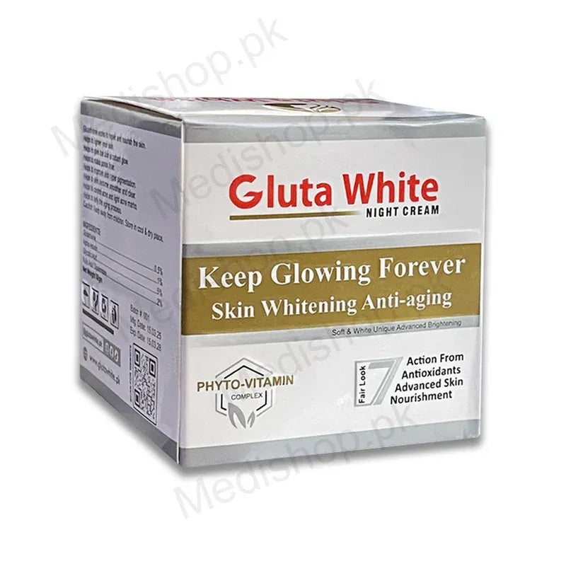 Gluta White Night Cream – Wake Up to Brighter Skin