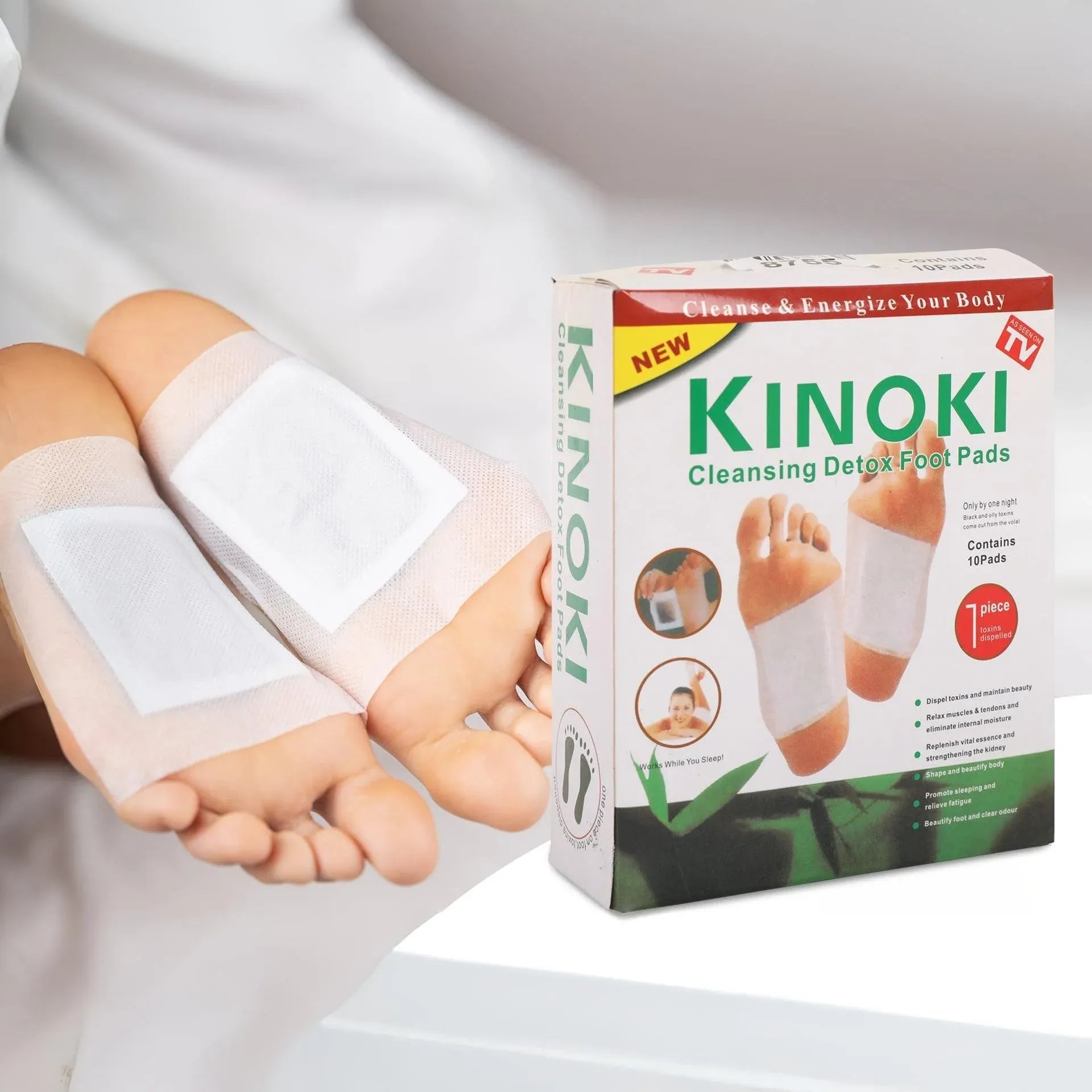 Detox Foot Pads Kiyome Kinoki | Pain-Free Cleansing Pads for Toxin Removal