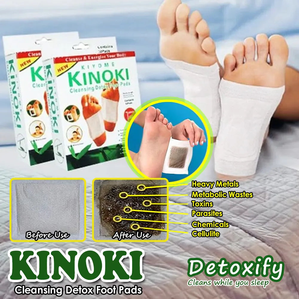 Detox Foot Pads Kiyome Kinoki | Pain-Free Cleansing Pads for Toxin Removal