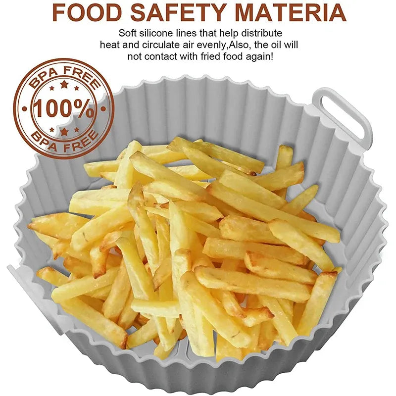 Air Fryer Silicone Liner | Reusable | Non-Stick Food Grade