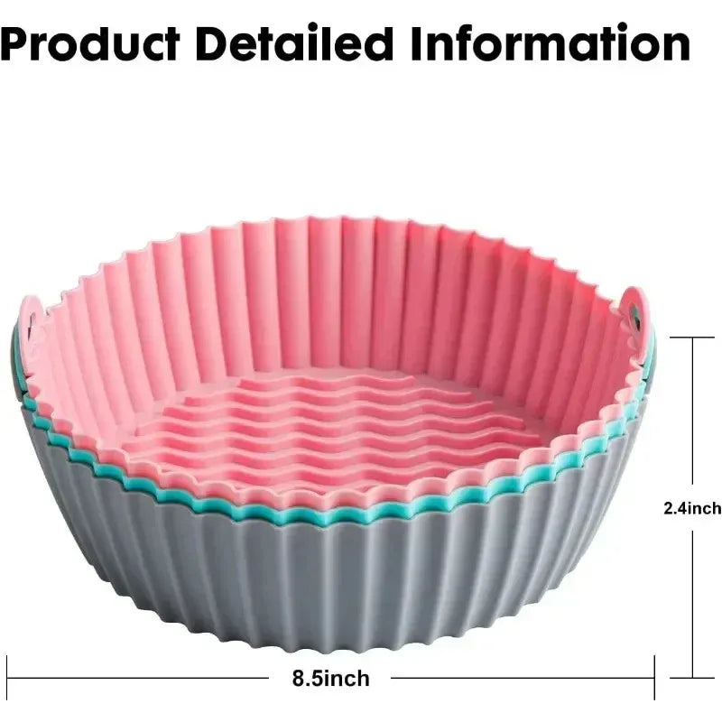 Air Fryer Silicone Liner | Reusable | Non-Stick Food Grade